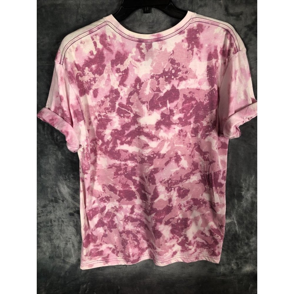 Live Life In Full Bloom Women’s Tie Dye Bleached T-Shirt Size Adult Large Hippie - Picture 9 of 9